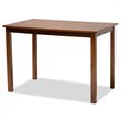 Bowery Hill Beige Walnut Brown Finished Wood 7-Piece Dining Set
