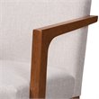 Bowery Hill Beige Walnut Brown Finished Wood 7-Piece Dining Set