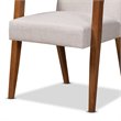 Bowery Hill Beige Walnut Brown Finished Wood 7-Piece Dining Set