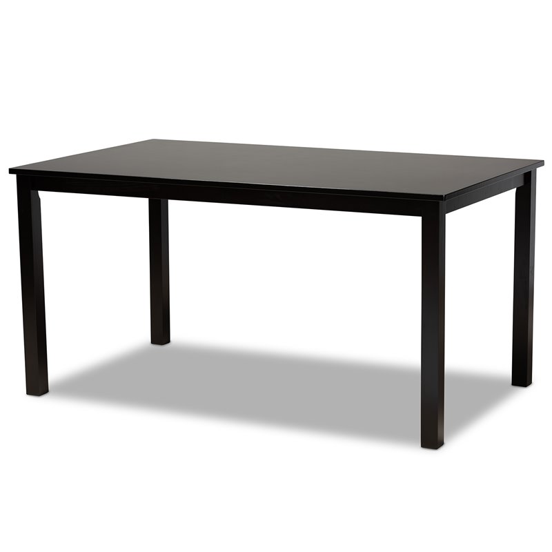 Bowery Hill Grey and Dark Brown Finished Wood 7-Piece Dining Set