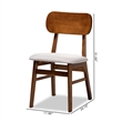 Bowery Hill Grey and Brown Finished Wood 2-Piece Dining Chair Set