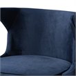 Bowery Hill Blue and Walnut Brown Finished Wood 2-Piece Stool Set