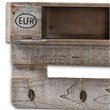 Bowery Hill Modern Grey Oak Finished Wood Mounted Coat Rack with Shelves