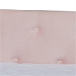 Bowery Hill Pink Velvet Upholstered Queen Size Daybed with Trundle