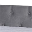 Bowery Hill Grey Velvet Upholstered Queen Size Daybed with Trundle