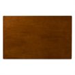 Bowery Hill Wood Walnut Brown Dining Set Rectangular Upholstered 5-Piece Unassembled