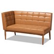 Bowery Hill Tan Walnut Brown Finished Wood 5-Piece Dining Nook Set