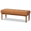 Bowery Hill Tan Walnut Brown Finished Wood 5-Piece Dining Nook Set