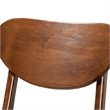Bowery Hill Grey and Walnut Brown Finished Wood 2-Piece Bar Stool Set