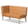 Bowery Hill Tan and Walnut Brown Finished Wood 5-Piece Dining Nook Set