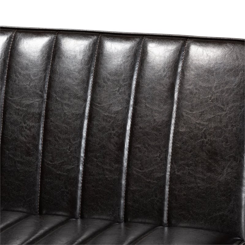 Bowery Hill Dark Brown and Brown Finished Wood 3-Piece Dining Nook Set