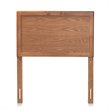 Bowery Hill Walnut Brown Finished Wood Twin Size Headboard