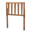 Bowery Hill Walnut Finished Wood Twin Size Headboard