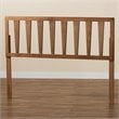 Bowery Hill Walnut Finished Wood Queen Size Headboard