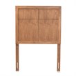 Bowery Hill Walnut Finished Wood Twin Size Headboard