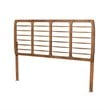 Bowery Hill Ash Walnut Finished Wood King Size Headboard