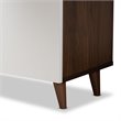 Bowery Hill White and Brown Finished Wood Storage Computer Desk with Shelves