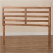 Bowery Hill Walnut Finished Wood Full Size Headboard