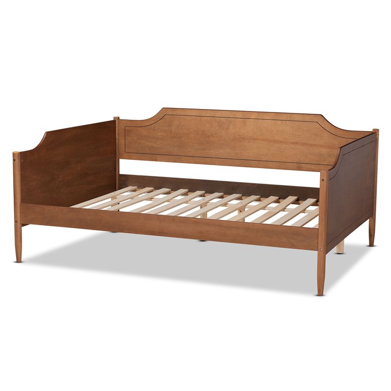 Bowery Hill Walnut Brown Finished Wood Full Size Daybed