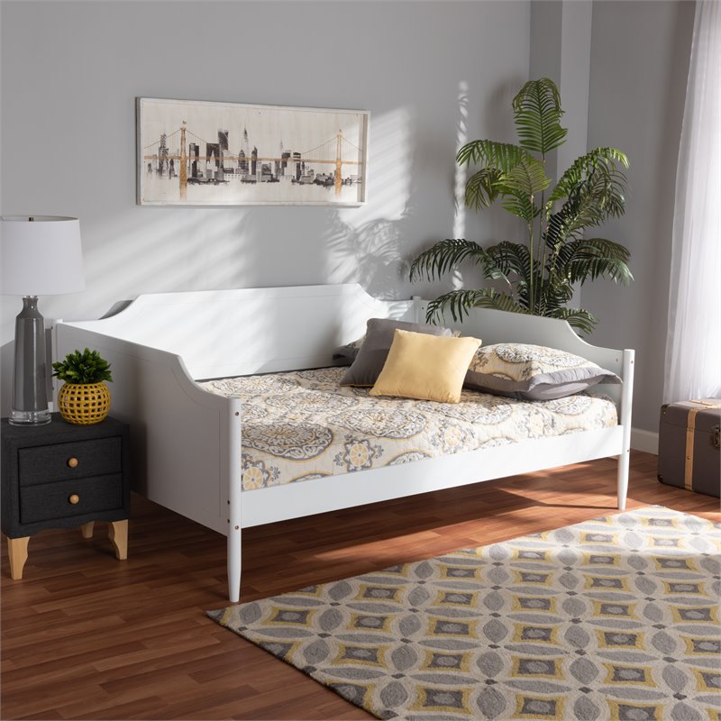 Bowery Hill White Finished Wood Full Size Daybed