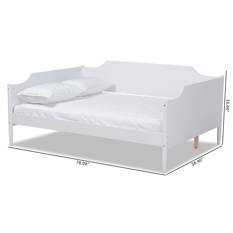 Bowery Hill White Finished Wood Full Size Daybed