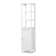 Bowery Hill Modern White Finished Wood Bathroom Storage Cabinet