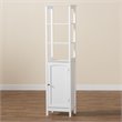 Bowery Hill Modern White Finished Wood Bathroom Storage Cabinet