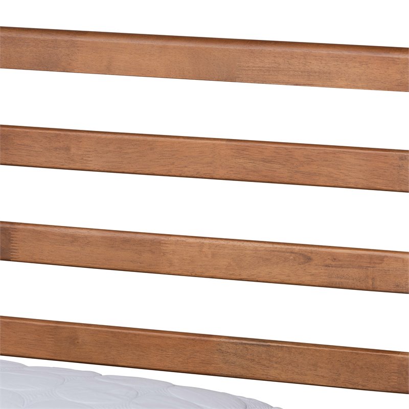 Bowery Hill Modern Brown Finished Wood Full Size Platform Bed