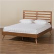 Bowery Hill Modern Brown Finished Wood Full Size Platform Bed