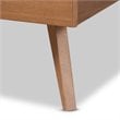 Bowery Hill Modern Walnut Finished Wood Queen Size Platform Bed