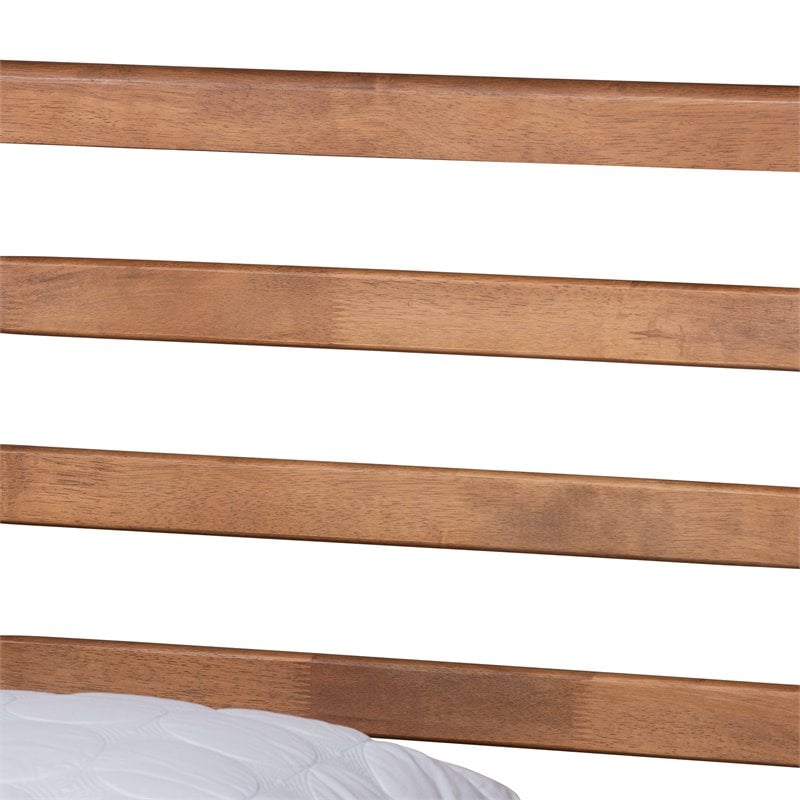 Bowery Hill Modern Brown Finished Wood King Size Platform Bed