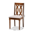 Bowery Hill Grey Walnut Brown Finished Wood 2-Piece Dining Chair Set
