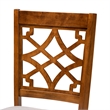 Bowery Hill Grey Walnut Brown Finished Wood 2-Piece Dining Chair Set