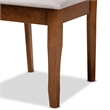 Bowery Hill Grey Walnut Brown Finished Wood 2-Piece Dining Chair Set