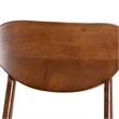 Bowery Hill Walnut Brown Finished Wood 2-Piece Dining Chair Set