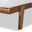 Bowery Hill Walnut Brown Finished Wood Twin Size Platform Bed Frame