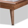 Bowery Hill Walnut Brown Finished Wood Twin Size Platform Bed Frame