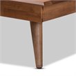 Bowery Hill Walnut Brown Finished Wood Twin Size Platform Bed