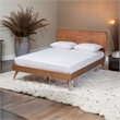 Bowery Hill Walnut Brown Finished Wood Full Size Platform Bed