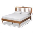 Bowery Hill Walnut Brown Finished Wood Full Size Platform Bed
