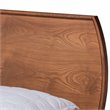 Bowery Hill Walnut Brown Finished Wood Queen Size Platform Bed