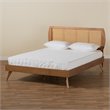 Bowery Hill Walnut Brown Finished Wood Full Size Platform Bed