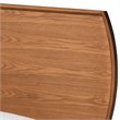 Bowery Hill Walnut Brown Finished Wood Twin Size Platform Bed