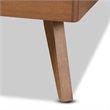 Bowery Hill Walnut Brown Finished Wood Twin Size Platform Bed