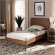 Bowery Hill Walnut Brown Finished Wood Twin Size Platform Bed
