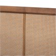 Bowery Hill Walnut Brown Finished Wood Queen Size Platform Bed