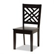 Bowery Hill Dark Brown Finished Wood 7-Piece Dining Set