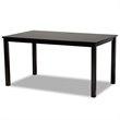 Bowery Hill Dark Brown Finished Wood 7-Piece Dining Set