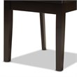 Bowery Hill Dark Brown Finished Wood 7-Piece Dining Set
