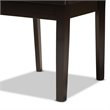 Bowery Hill Dark Brown Finished Wood 5-Piece Dining Set